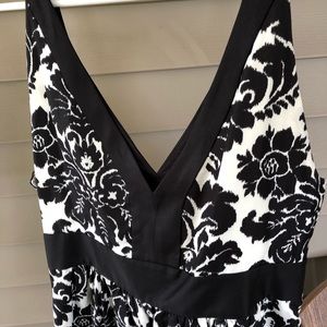 Black white dress